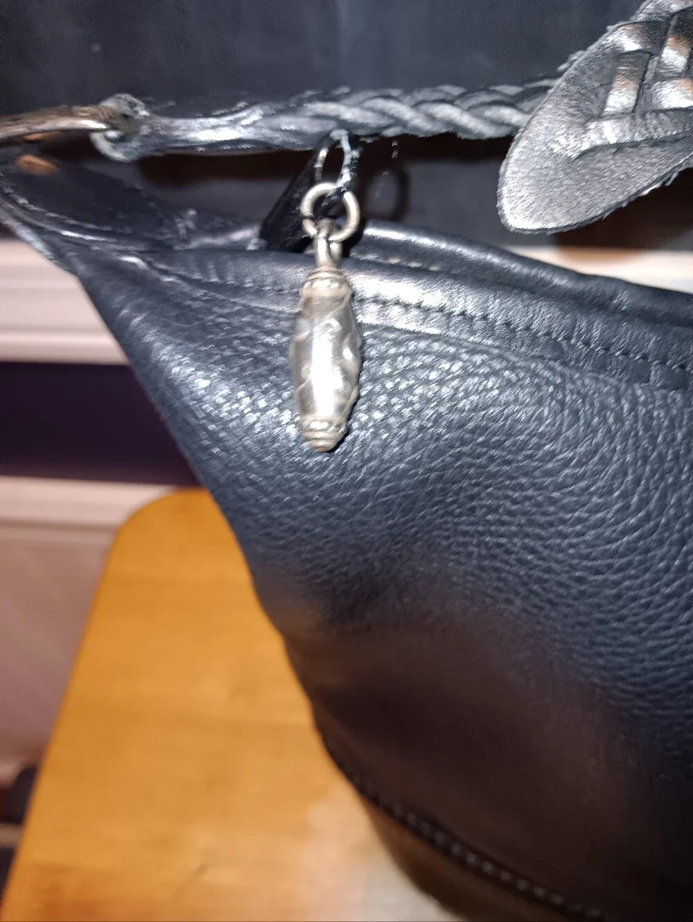 Brighton Vintage Leather Bucket Bag
